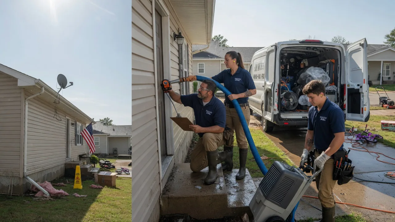 Ceiling Water Damage Restoration in Okawville, IL near me